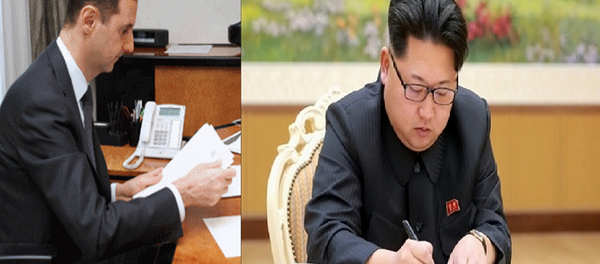 بشار الأسد وكيم جونغ أون - سبوتنيك عربي