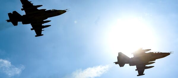 مقاتلتان قاذفتان من طراز سو-25 مقاتلتان قاذفتان من طراز سو-25 - سبوتنيك عربي