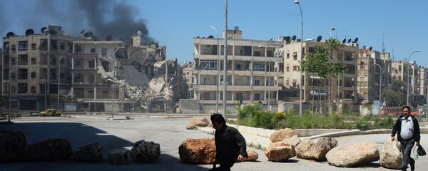 قصف مدينة حلب السورية - سبوتنيك عربي