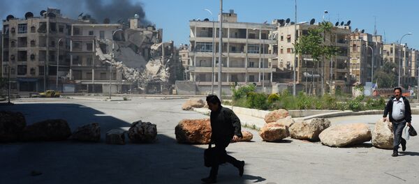 قصف مدينة حلب السورية - سبوتنيك عربي