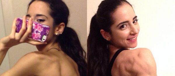 سارة رمضان فتاة تتحول من هيكل عظمي للاعبة رياضية من الدرجة الأولي - سبوتنيك عربي