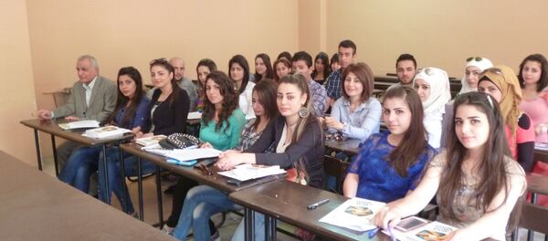 طلبة اللغة الروسية في دمشق طلبة اللغة الروسية في دمشق - سبوتنيك عربي