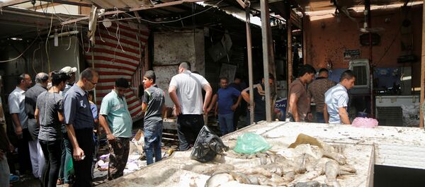 تفجير السوق الشعبي بمنطقة الشعب ببغداد - سبوتنيك عربي