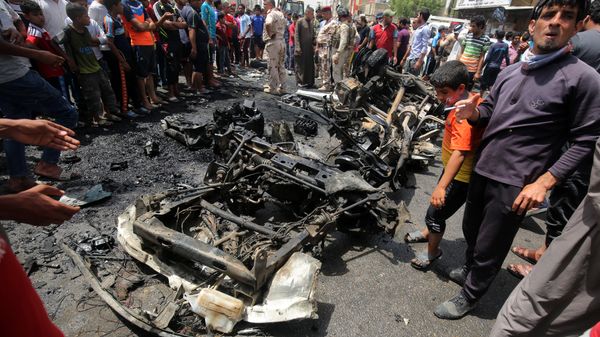 صورة أرشيفية لتفجير سيارة مفخخة في بغداد - سبوتنيك عربي