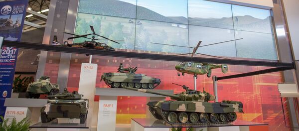 قسم السلاح العسكري الروسي في المعرض الدولي للسلاح يوروساتوري (EUROSATORY ) في باريس - سبوتنيك عربي