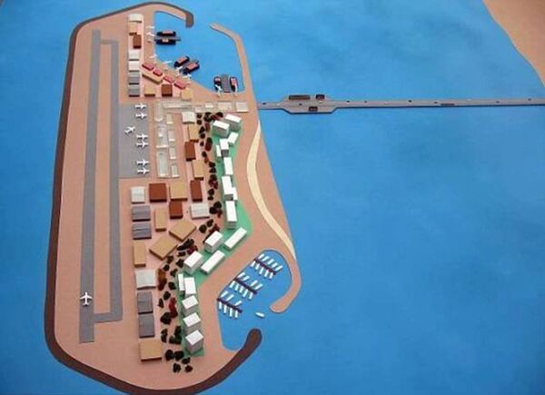 جزيرة اصطناعية بالقرب من قطاع غزة جزيرة اصطناعية بالقرب من قطاع غزة - سبوتنيك عربي