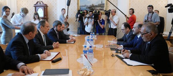 لافروف مع أحمد الجربا - سبوتنيك عربي