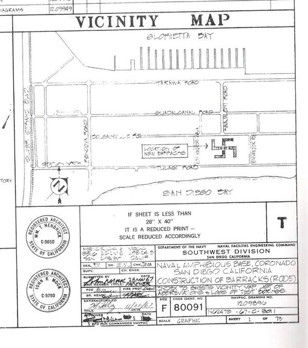 خارطة بناء القاعدة البحرية في مدينة سان ديجو في ولاية كاليفورنيا الأمريكية - سبوتنيك عربي