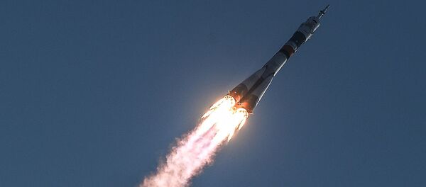 صاروخ سيوز إف غي يحمل مركبة سيوز إم إس إلى مدار في الفضاء - سبوتنيك عربي