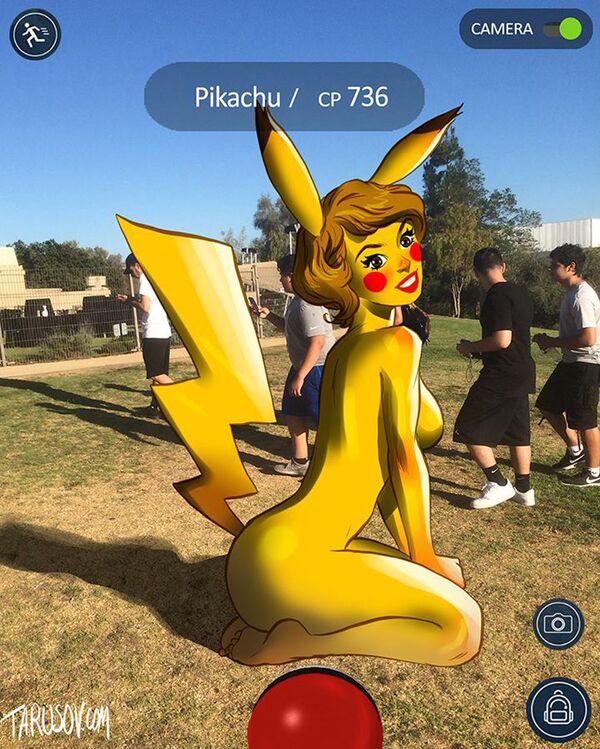 رسم تعبيري للفنان الروسي أندري تاروسوف عن لعبة البوكيمون - سبوتنيك عربي