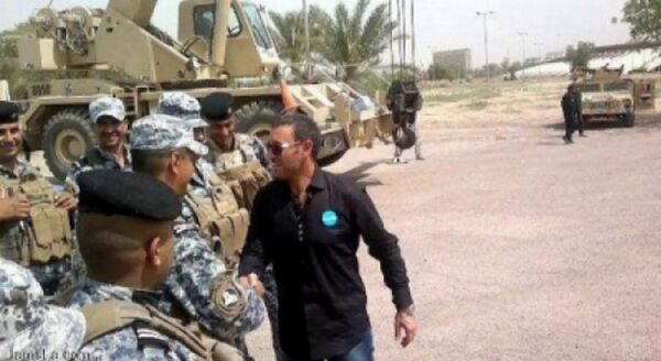 كاظم الساهر مع جنود الجيش العراقي - سبوتنيك عربي