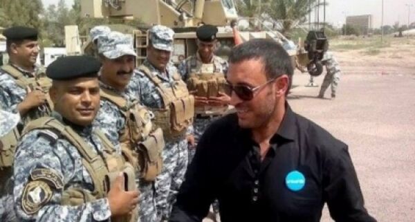 كاظم الساهر مع جنود الجيش العراقي - سبوتنيك عربي