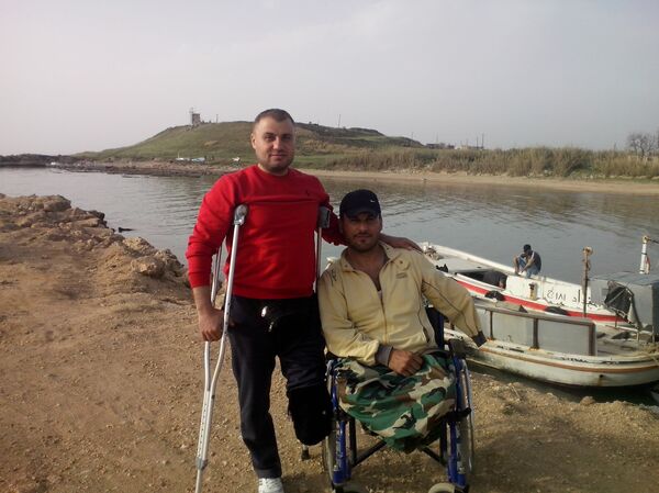 وسيم ربح   تل الزيارة وخسر ساقه اليمنى  - سبوتنيك عربي