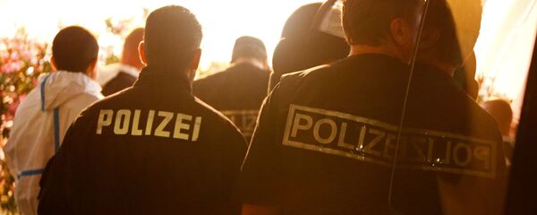 الشرطة الألمانية في مكان التفجير في انسباخ - سبوتنيك عربي