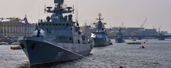 سفن الأسطول الروسي في نهر نيفا - سبوتنيك عربي