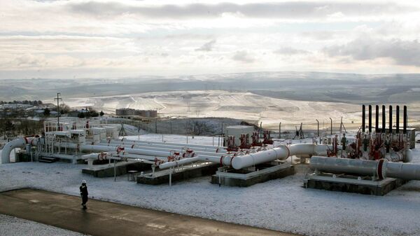 خط الغاز المسمى بـالتيار التركي لنقل الغاز من روسيا إلى أوروبا عبر تركيا - سبوتنيك عربي