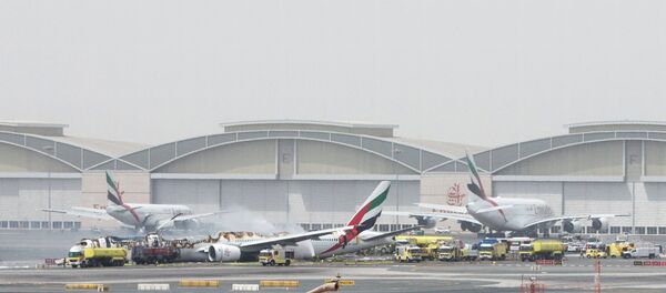 حادث طائرة بمطار دبي حادث طائرة بمطار دبي - سبوتنيك عربي