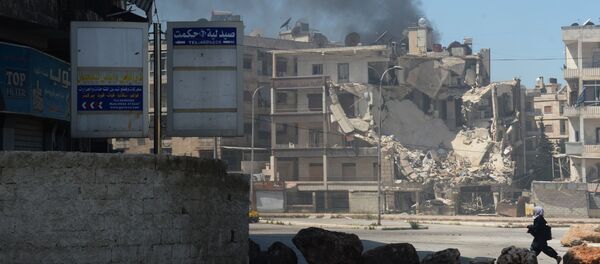 حي في مدينة حلب يتعرض إلى القصف من قبل المجموعات المسلحة - سبوتنيك عربي