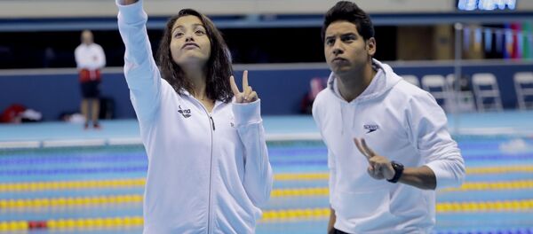 أعضاء فريق اللاجئين المشاركين في ألعاب أولومبياد ريو-دي-جانيرو 2016 في البرازيل - سبوتنيك عربي