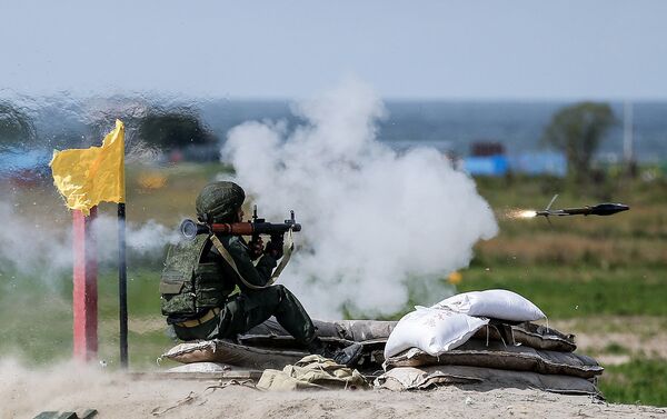 قذيفة أر بي جي خلال الألعاب العسكرية الدولية - سبوتنيك عربي