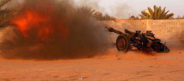 ليبيا - أفراد القوات الليبية خلال تواجدهم في مواقع المواجهة ضد تنظيم داعش في مدينة سرت، 15 أغسطس/ آب 2016 - سبوتنيك عربي