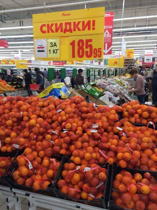 البضاعة السورية في المحلات الروسية البضاعة السورية في المحلات الروسية - سبوتنيك عربي