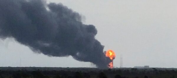 انفجار في موقع إطلاق صاروخ فالكون 9 - سبوتنيك عربي