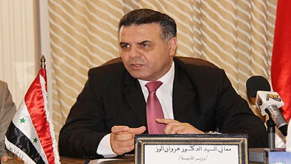 وزير التربية السوري الدكتور هزوان الوز - سبوتنيك عربي