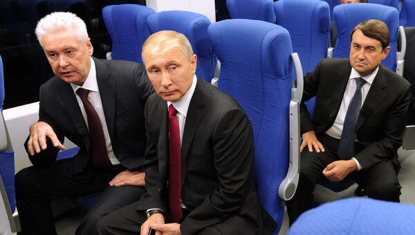 بوتين يحضر افتتاح خط سكة حديد دائري حول موسكو - سبوتنيك عربي