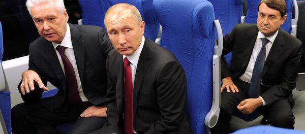 بوتين يحضر افتتاح خط سكة حديد دائري حول موسكو - سبوتنيك عربي