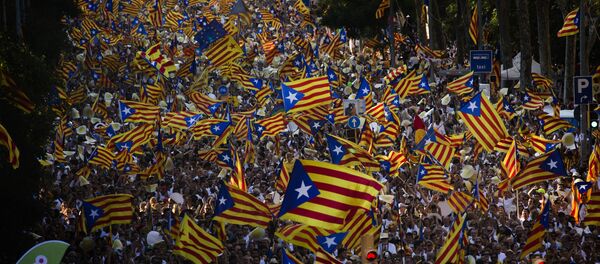 مظاهرة في كتالونيا - سبوتنيك عربي
