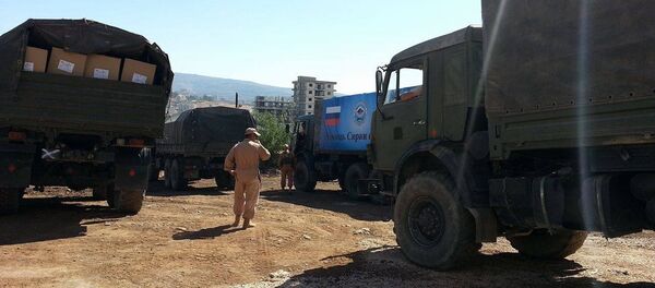 مساعدات انسانية روسية سورية مشتركة في ريف حمص الغربي مساعدات انسانية روسية سورية مشتركة في ريف حمص الغربي - سبوتنيك عربي