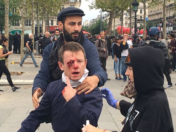 احتجاجات على قانون العمل في فرنسا - سبوتنيك عربي