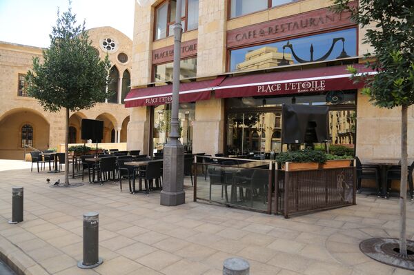 مقاهي وسط بيروت الخاوية - سبوتنيك عربي