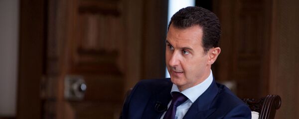 الرئيس السوري بشار الأسد خلال مقابلة مع قناة تلفزيونية أسترالية SBS في دمشق، سوريا 1 يوليو/ تموز 2016 - سبوتنيك عربي