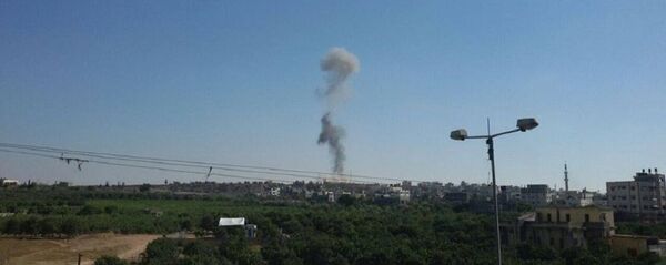 قصف إسرائيلي لقطاع  غزة - سبوتنيك عربي