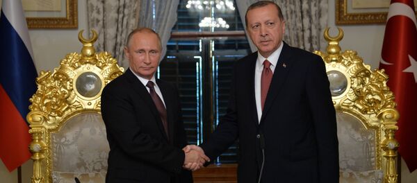 الرئيسين الروسي فلاديمير بوتين والتركي رجب طيب أردوغان - سبوتنيك عربي