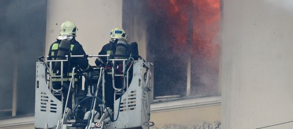 Fire in Moscow's Defense Ministry building - سبوتنيك عربي