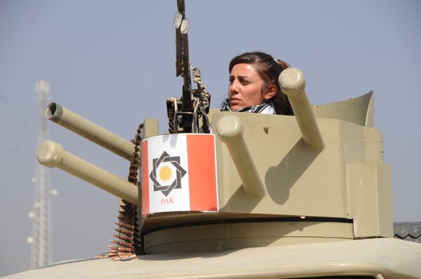 قوات البيشمركة أثناء عملية تحرير الموصل - سبوتنيك عربي