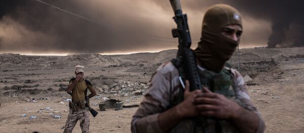 عملية عسكرية لقوات الجيش العراقي في منطقة القيارة في العراق - سبوتنيك عربي