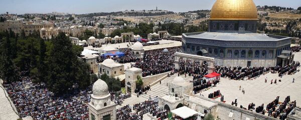 باحة مسجد الأقصى ومسجد قبة الصخرة المشرفة - سبوتنيك عربي