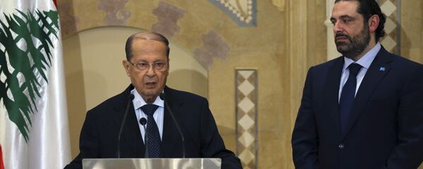 الرئيس اللبناني ميشال عون ورئيس تيار المستقبل سعد الحريري - سبوتنيك عربي