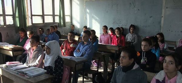 صقيع الشتاء في المدارس السورية صقيع الشتاء في المدارس السورية - سبوتنيك عربي