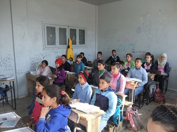 صقيع الشتاء  في المدارس السورية  - سبوتنيك عربي