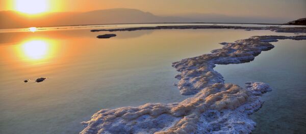 وقت غروب الشمس على ساحل البحر الميت وقت غروب الشمس على ساحل البحر الميت - سبوتنيك عربي