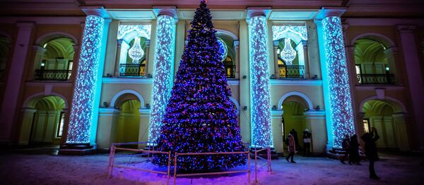 شجرة عيد الميلاد في مدينة سانت بطرسبورغ - سبوتنيك عربي