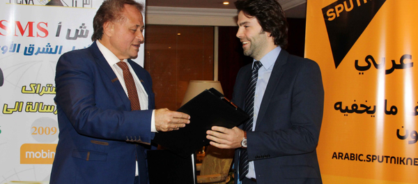 سبوتنيك توقع اتفاقية تعاون مع وكالة أنباء شرق الأوسط سبوتنيك توقع اتفاقية تعاون مع وكالة أنباء شرق الأوسط - سبوتنيك عربي
