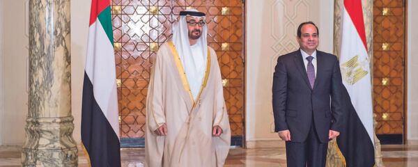 السيسي وولي عهد أبو ظبي محمد بن زايد آل نهيان - سبوتنيك عربي