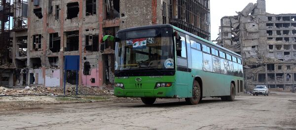 حافلة تنقل سوريين حافلة تنقل سوريين - سبوتنيك عربي