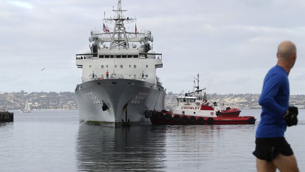  فرقاطة صينية  في سان دييغو، الولايات المتحدة 6 ديسمبر/ كانون الأول 2016 - سبوتنيك عربي